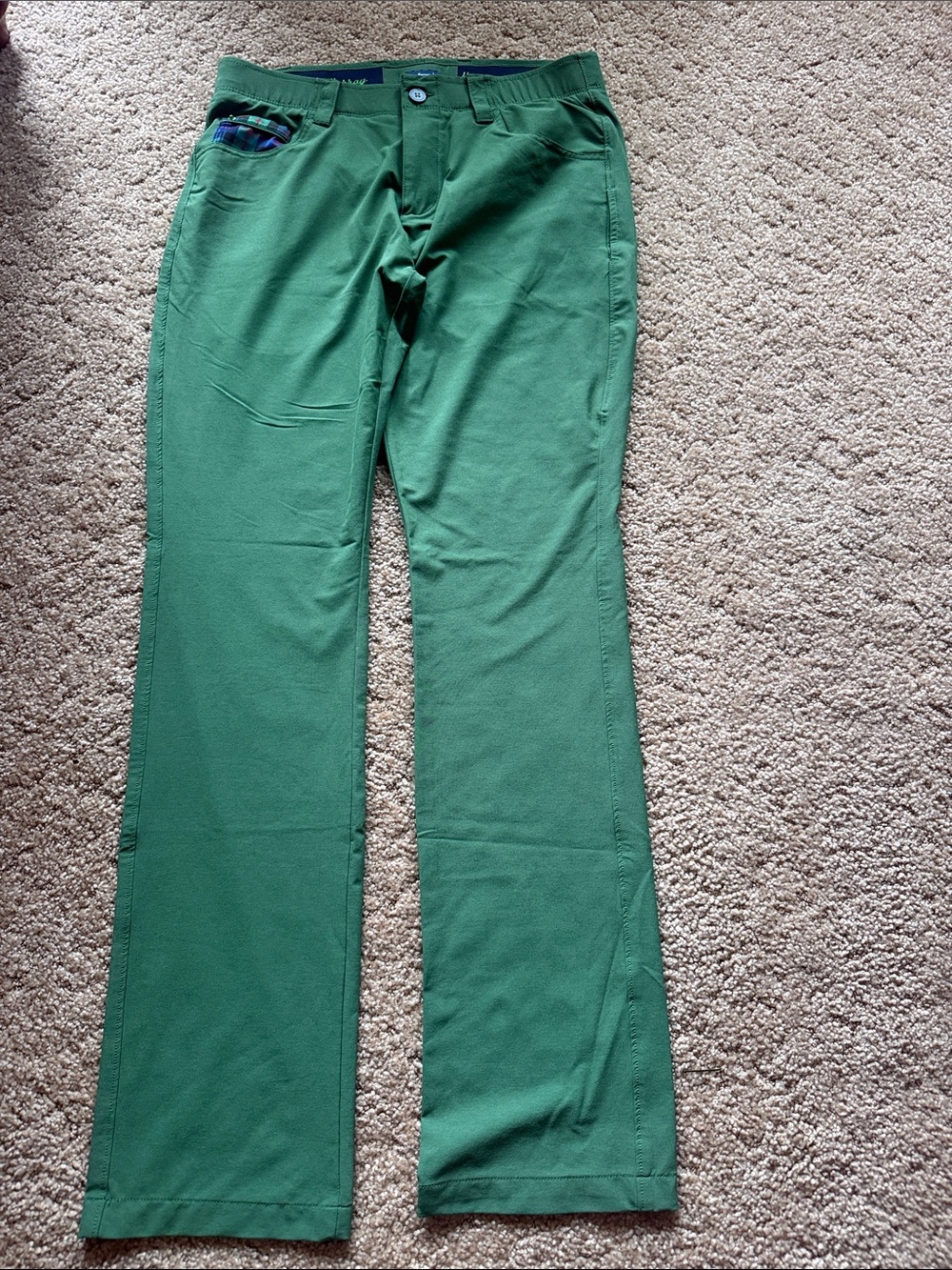 William Murray Golf Kids Green Stretch Golf Pants